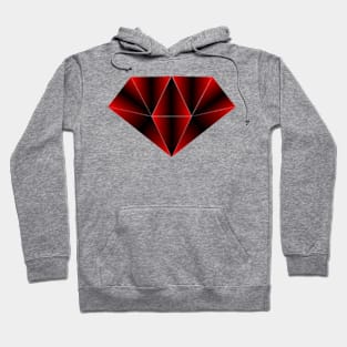 Red geometric diamond Hoodie